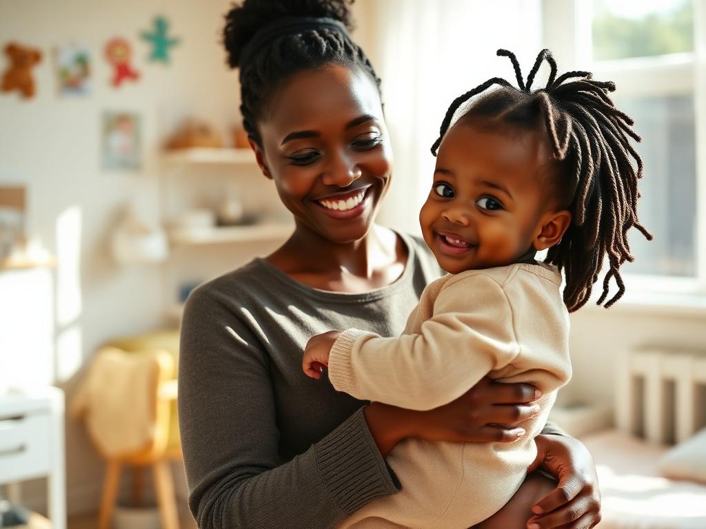 Nanny with child
